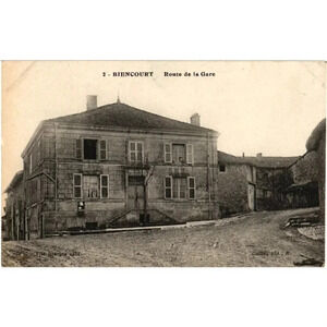 BIENCOURT Route de la Gare Postcard